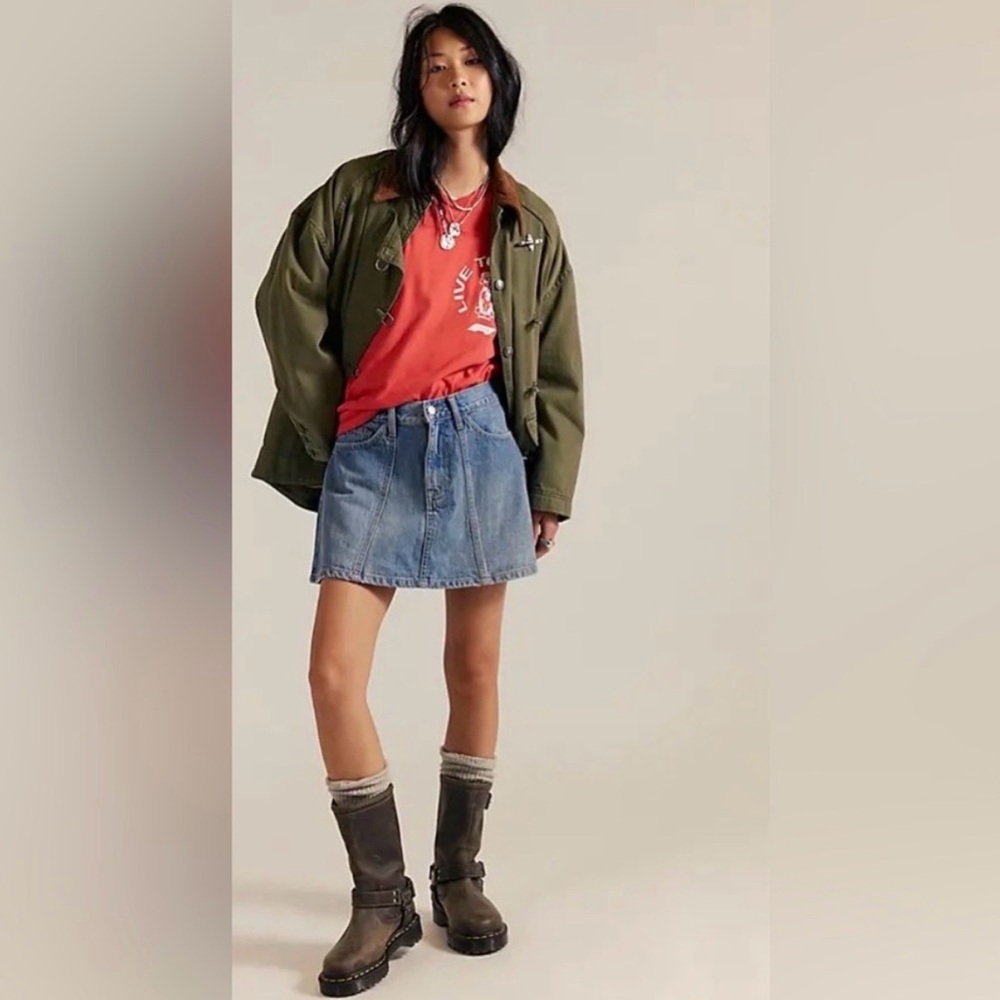 Free People Hometown denim skirt NWT